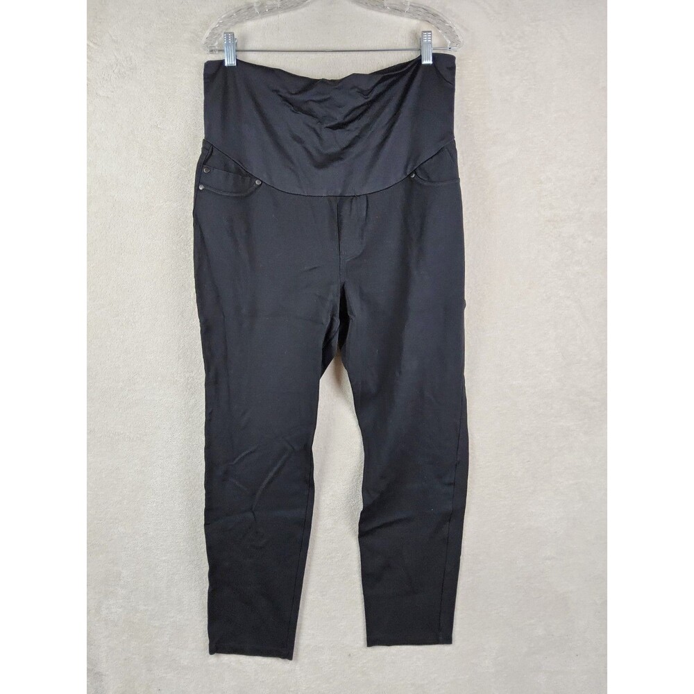 Liverpool Maternity Pull On Knit Pants Black Size 16